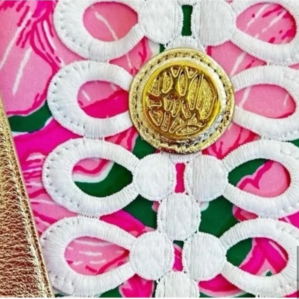 NEW tote Hibis Kiss shopper tote bag purse travel carry on trip Lilly Pulitzer - Picture 5 of 9